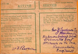 Aa0159 -  EGYPT - POSTAL HISTORY - FELDPOST Filed Mail  BRITISH FORCES - 1917 - 1915-1921 Protettorato Britannico