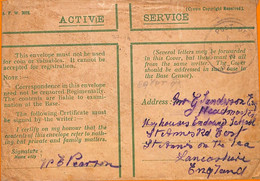 Aa0159 -  EGYPT - POSTAL HISTORY - FELDPOST Filed Mail  BRITISH FORCES - 1917 - 1915-1921 Protectorado Británico