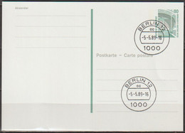 BRD Ganzsache 1989 Mi-Nr. P 142 Tagesstempel BERLIN12 Cc 5.5.89-16 (PK 337 )günstige Versandkosten - Postkarten - Gebraucht