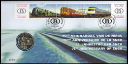 NUMISLETTER 2993/2995° - Trains/Treinen/Züge - 75ème Anniversaire De La SNCB/75 Jaar NMBS/75-jähriges Bestehen Der NGBE - Numisletters