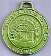 Athletics , Long Distance Running ,  Ceramic Medal 8cm , 3 LÉGUAS DO NABÃO 1988 , TOMAR , NABÂNCIA , CALMA - Athletics