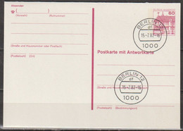 BRD Ganzsache 1982 Mi-Nr. P 137I Tagesstempel BERLIN 12  Df 15.7.82-16 (PK 344 )günstige Versandkosten - Postkarten - Gebraucht