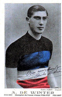 André DE WINTER Dédicace - Ciclismo