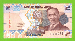 SIERRA LEONE 2 LEONE 2022  P-35  UNC  NEW!!!!! - Sierra Leona