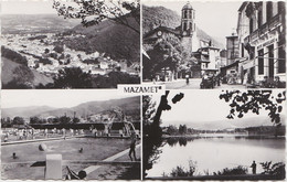 MAZAMET Carte Multivues ( Vue Générale Cours René Reille Piscine Barrage Des Montagnes ) - Mazamet