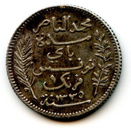 1 Franc, Argent 1917.A. TUNISIE /45b - Tunisie