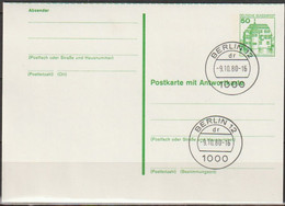 BRD Ganzsache 1980 Mi-Nr. P 133 Tagesstempel BERLIN12   Dr 9.10.80-16 (PK 353 )günstige Versandkosten - Postkarten - Gebraucht