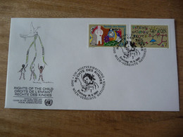 (7) UNITED NATIONS -ONU - NAZIONI UNITE - NATIONS UNIES *  FDC 1991 *  Rights Of The Child - Brieven En Documenten