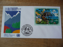 (7) UNITED NATIONS -ONU - NAZIONI UNITE - NATIONS UNIES *  FDC 1991 *  ECE FOR A BETTER ENVIRONMENT - Brieven En Documenten