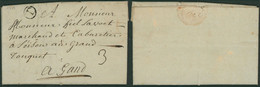 Précurseur - LAC Datée De Tournay (1779) + Cercle Noir "T", Port 3 Sous > Marchand & Cabaretier à Gand - 1714-1794 (Oesterreichische Niederlande)