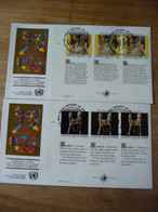 (7) UNITED NATIONS -ONU - NAZIONI UNITE - NATIONS UNIES * 2 FDC 1991 *  SERIE DES DROITS DE L'HOMME. - Storia Postale