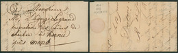 Précurseur - L. Datée 12/7/1828 + Obl Linéaire Noire VEURNE (type 2), Port 25 Cents > Hornu, Mines De Charbons - 1815-1830 (Dutch Period)