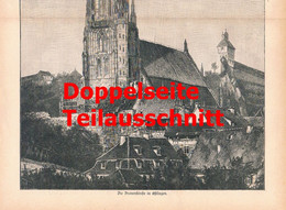 1289 Baukunst Romburg Comburg Frauenkirche Esslingen Artikel / Bilder 1890 !! - Sonstige & Ohne Zuordnung