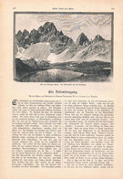 A102 1290 Dolomiten Pustertal 3 Zinnen Monte Cristallo Artikel / Bilder 1890 !! - Otros & Sin Clasificación