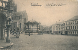 GERAARDSBERGEN  GROOTE PLAATS EN KIOSK          2 SCANS - Berlare