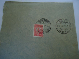 TURKEY OTTOMAN  COVER  POSTMARK  ΣΜΥΡΝΗ ΧΙΟ SMYRNE    CHIO  TURKIE - 1837-1914 Smyrna