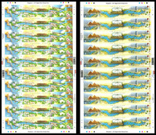 Egypt - 2011 - Singapore Issue - 2 Sheets Of 10 Sets - ( Joint Issue - Egypt & Singapore - River Of Both ) - MNH (**) - Joint Issues