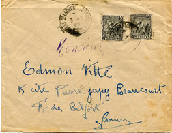 GUYANE FRANCAISE LETTRE ST LAURENT DU MARONI 3-2-35 GUYANE FRANCAISE POUR LA FRANCE - Storia Postale