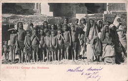 CPA Egypte - Groupe De Noubiens - Carte Voyagée En 1908 - Dos Simple - Fritz Schneller & Cie Nuremberg - Persons
