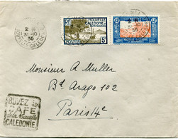 NOUVELLE-CALEDONIE LETTRE DEPART NOUMEA 31-10-35 NOUVELLE-CALEDONIE POUR LA FRANCE - Lettres & Documents