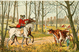 Chasse à Courre * Cpa Illustrateur * Vénerie * Cavalier En Forêt - Chasse