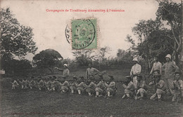 CPA Compagnie De Tirailleurs Annamites à L'exercice - Militaria - Oblitéré à Paris En 1907 - Fusil - Viet Nam - Viêt-Nam