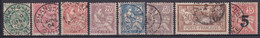 CHINE - 1902 - YVERT N° 23/28+30+34 OBLITERES - COTE = 31 EUR. - Gebruikt