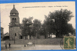 63 - Puy-de-Dôme - Saint Gervais D'Auvergne - L'Eglise - La Terrasse - La Cure (N9896) - Saint Gervais D'Auvergne