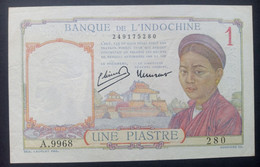 Indochine, Billet De 1 Piastre - Indochine