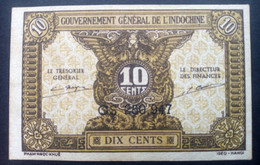 Indochine, Billet De 10 Cents - Indochina