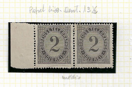 PORTUGAL STAMP - 1884 Telegraph Stamp P.LISO Perf:13½  Md#59a PAIR MNH (LPT1#195) - Ongebruikt