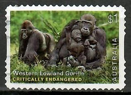 Australien 2016 , Western Lowland Gorilla - Self-adhesive - Gestempelt / Fine Used / (o) - Used Stamps