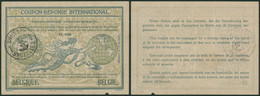 Coupon-réponse International (bilingue) "Modèle De Rome Avec Filigrane Union Postal Universelle" + Obl Bruxelles 1919 - Volantini Postali