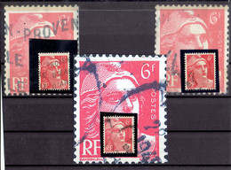 FRANCE VARIETE GANDON - N°721A - VARIETE MECHES CROISEES - RELIEES ET HACHURES DANS LE 6 - OB TB - 1945 - Used Stamps