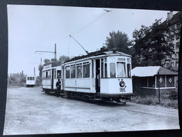Photo Numérotée De J. BAZIN:Réseau Urbain :  Tramway De STRASBOURG : TUILERIE  En 1954 - Trains