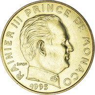 Monnaie, Monaco, Rainier III, 20 Centimes, 1995, FDC, Bronze-Aluminium - 1960-2001 Nouveaux Francs