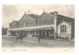 Cp, Chemin De Fer, La Gare, 45, ORLEANS, Voyagée 1908 - Stazioni Senza Treni