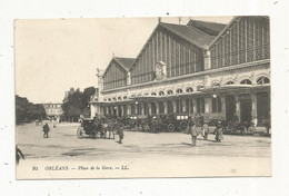 Cp, Chemin De Fer, Place De La Gare, 45, ORLEANS, Vierge - Stazioni Senza Treni