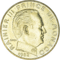 Monnaie, Monaco, Rainier III, 20 Centimes, 1982, TB+, Bronze-Aluminium - 1960-2001 Nouveaux Francs