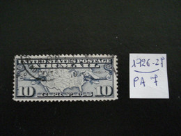 USA Poste Aérienne 1926-27 - Lignes Postales Contractuelles 10c Bleu - Y.T.  PA 7  - Oblitéré - Used - 1a. 1918-1940 Usados