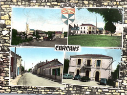 CARCANS  Vue Générale, La Place, Rue Principale, La Mairie      (recto-verso) 33 - Carcans