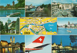 SUISSE,SCHWEIZ,SVIZZERA,SWITZERLAND,HELVETIA,SWISS,ZURICH,ZURI,ZURIGO,BOEING 747 B - Zürich