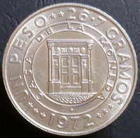 Repubblica Dominicana - 1 Peso 1972 - 25° Anniversario Della Banca Centrale - KM# 34 - Dominicaanse Republiek