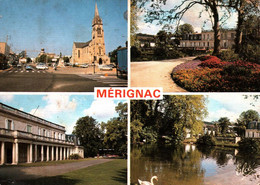 MERIGNAC L'Eglise, Les Jardins De La Mairie, L'Hôtel De Ville, Le Plan D'Eau     (recto-verso) 33 - Merignac
