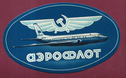 060922 - AVIATION ETIQUETTE A BAGAGE - CCCP A5400 Avion Aile Marteau - RUSSIE - Étiquettes à Bagages