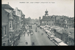 Angleterre -- Market Day, High Street , Stockton On Tees - Stockton-on-tees