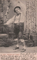 CPA Juhe ! Vakaafts Mei' Gwand - Carte Allemande - Homme En Costume Traditionnel - Autres & Non Classés