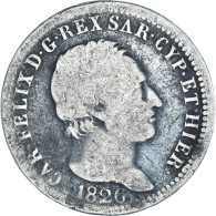 Monnaie, États Italiens, SARDINIA, Carlo Felice, Lira, 1826, Genoa, TB+ - Piemonte-Sardinië- Italiaanse Savoie