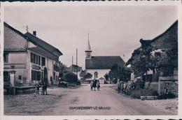 Combremont Le Grand VD, Rue Animée, Automobile Devant Hôtel De Ville (1176) - Combremont-le-Grand