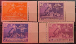R2253/379 - 1949 - NOUVELLES HEBRIDES - UPU - SERIE COMPLETE - N°136 à 139 NEUFS** BdF - Unused Stamps